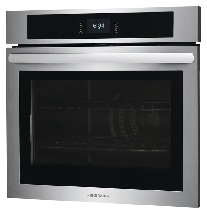 Four mural simple électrique Frigidaire de 5,3 pi³ et de 30 po avec convection à ventilateur - acier inoxydable - FCWS3027AS