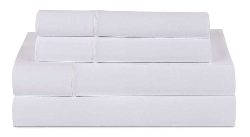Ensemble de draps Dri-TecMD Bedgear 4 pièces pour lit double - blanc