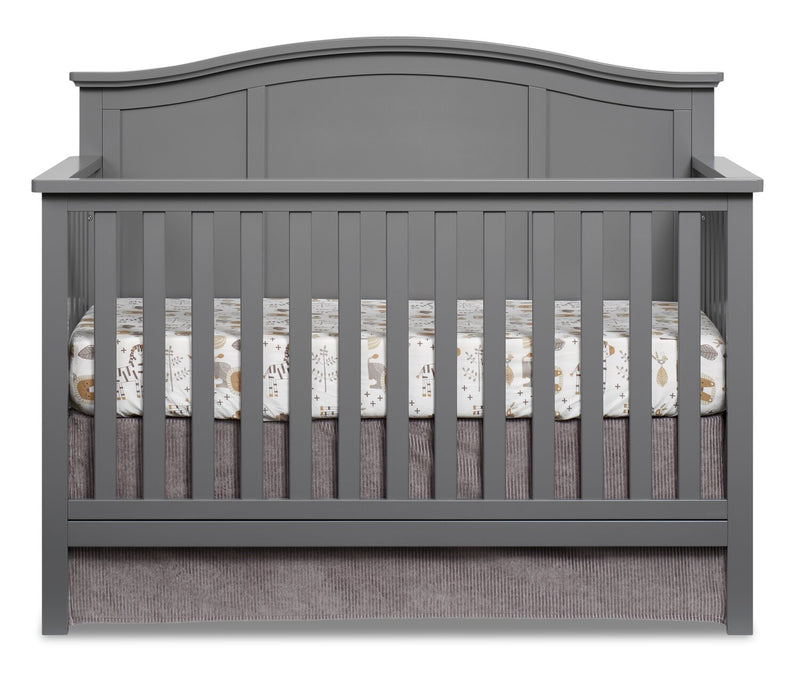 Emerson 4-in-1 Convertible Crib - Dove Grey - Traditional style Crib in Dove Grey Solid Woods