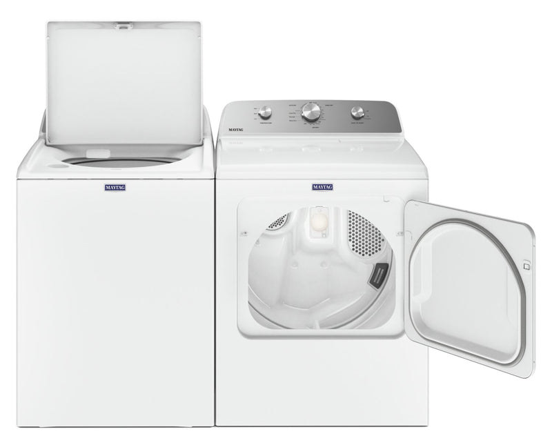 Laveuse à chargement par le haut de 5,2 pi³ et sécheuse à gaz de 7 pi³ de Maytag