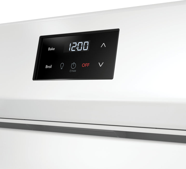 Cuisinière électrique Frigidaire de 5,3 pi³ avec élément à ébullition rapide et surface de cuisson à 5 éléments - blanche - FCRE305CBW