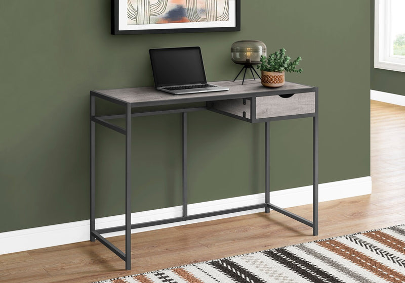 Bureau Everly de 42,25 po avec tiroir - gris