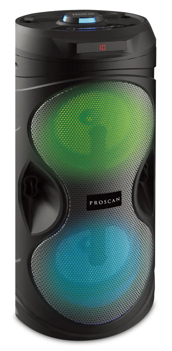 Haut-parleur illuminé Proscan à DEL avec Bluetooth