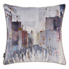 Coussin décoratif ville abstraite - violet