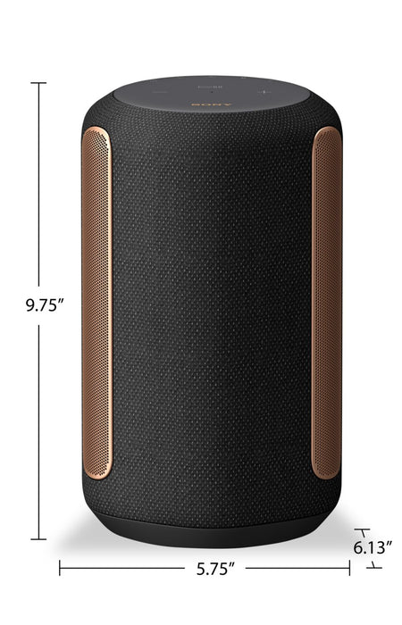 Haut-parleur noir sans fil de qualité supérieure avec son ambiant enveloppant - 2R1031