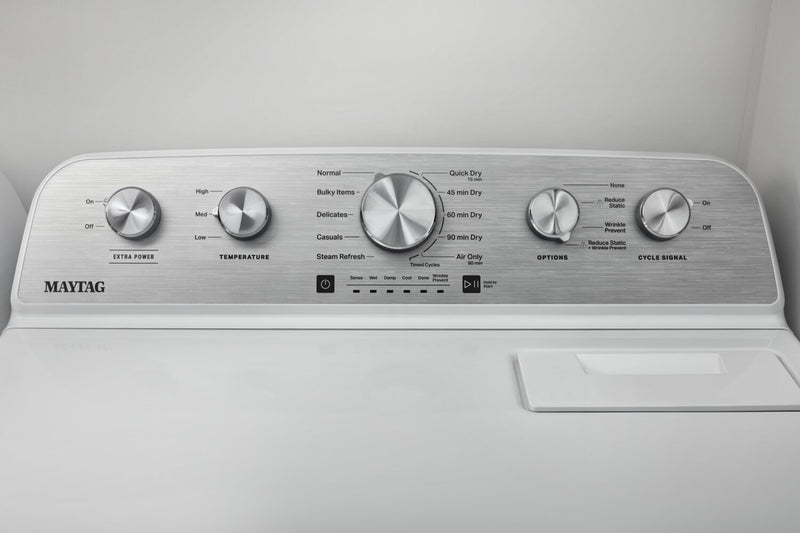 Sécheuse à gaz à la vapeur Maytag de 7 pi³ - blanche - MGD5430MW