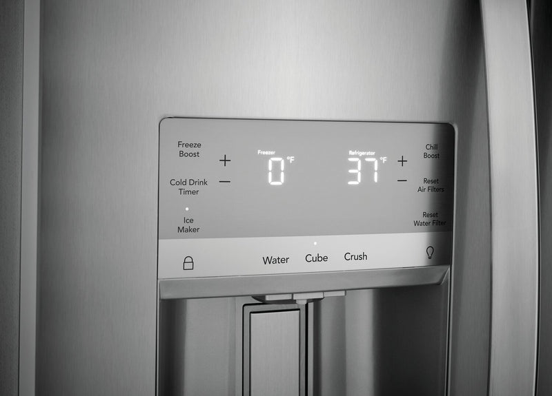 Réfrigérateur Frigidaire Gallery de 22,3 pi³ et de 33 po de profondeur standard à compartiments juxtaposés - acier inoxydable Smudge-ProofMD - GRSS2352AF