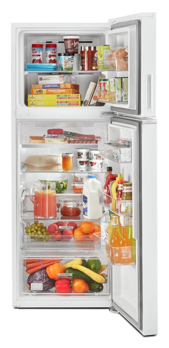 Réfrigérateur Whirlpool de 12,9 pi³ et de 24 po à congélateur supérieur - blanc - WRT313CZLW