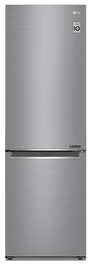 Réfrigérateur LG de 12 pi³ et de 23 po de profondeur comptoir à congélateur inférieur - argenté platine - LBNC12231V