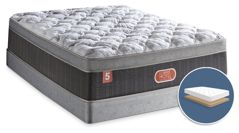 Ensemble moelleux à Euro-plateau à profil bas Hotel Diamond 5 de Beautyrest pour lit double