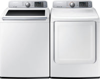 Laveuse à chargement par le haut de 5,2 pi³ et sécheuse électrique de 7,4
