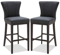 Tabouret bar Quinn, ensemble de 2 - gris