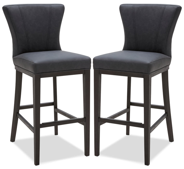 Tabouret bar Quinn, ensemble de 2 - gris