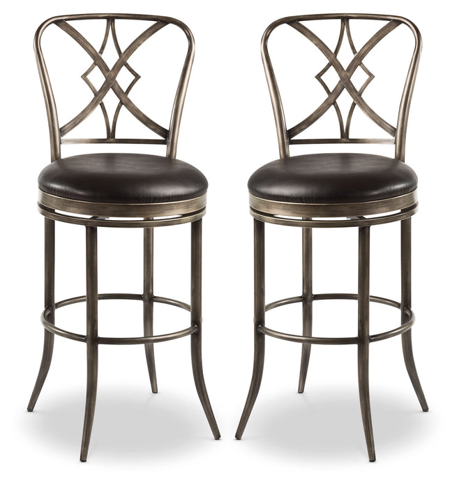 Tabouret bar pivotant Jaqueline - ensemble de 2