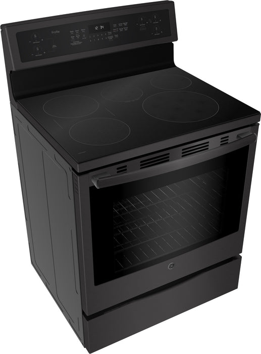 Cuisinière électrique à induction GE de 6,2 pi³ avec surface lisse à 5 éléments - PCHB920BMTS