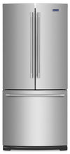 Réfrigérateur Maytag de 19,6 pi³ et de 30 po à portes françaises - acier inoxydable résistant aux traces de doigts - MFB2055FRZ