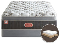 Ensemble matelas semi-ferme à Euro-plateau divisé Hotel Diamond 4 de Beautyrest pour grand lit