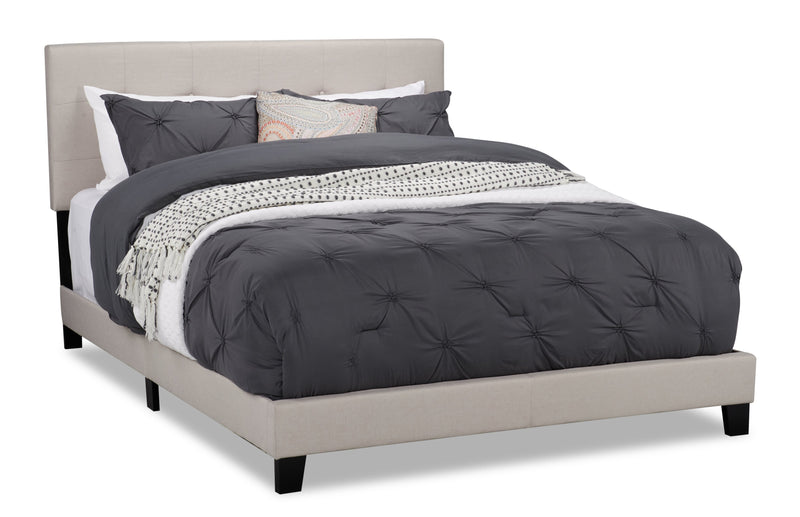 Tara Queen Bed - Beige