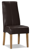 Chaise de salle à manger Colby – brune