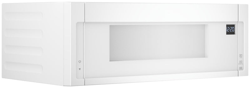 Four à micro-ondes à hotte intégrée mince Whirlpool de 1,1 pi³ avec cuisson à 900 W - blanc - YWML55011HW