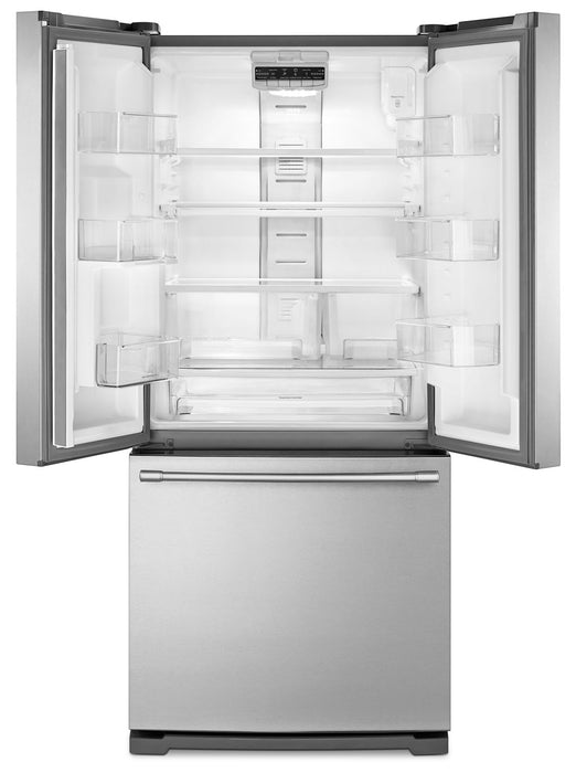 Réfrigérateur Maytag de 19,6 pi³ et de 30 po à portes françaises - acier inoxydable résistant aux traces de doigts - MFB2055FRZ