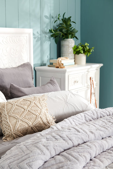 Ensemble d'édredon Tilda 3 pièces pour très grand lit - gris