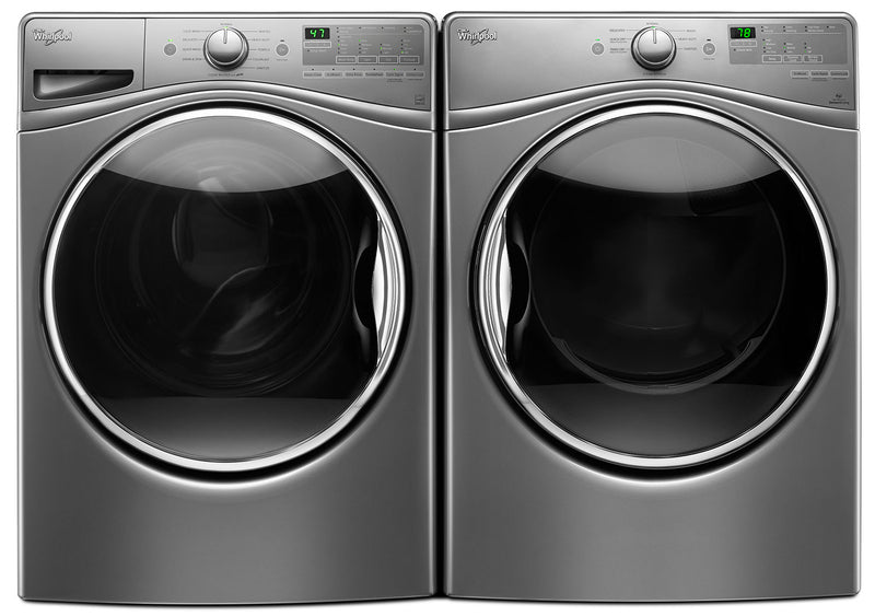 Laveuse à chargement frontal de 5,2 pi³ et sécheuse électrique de 7,4 pi³ de Whirlpool