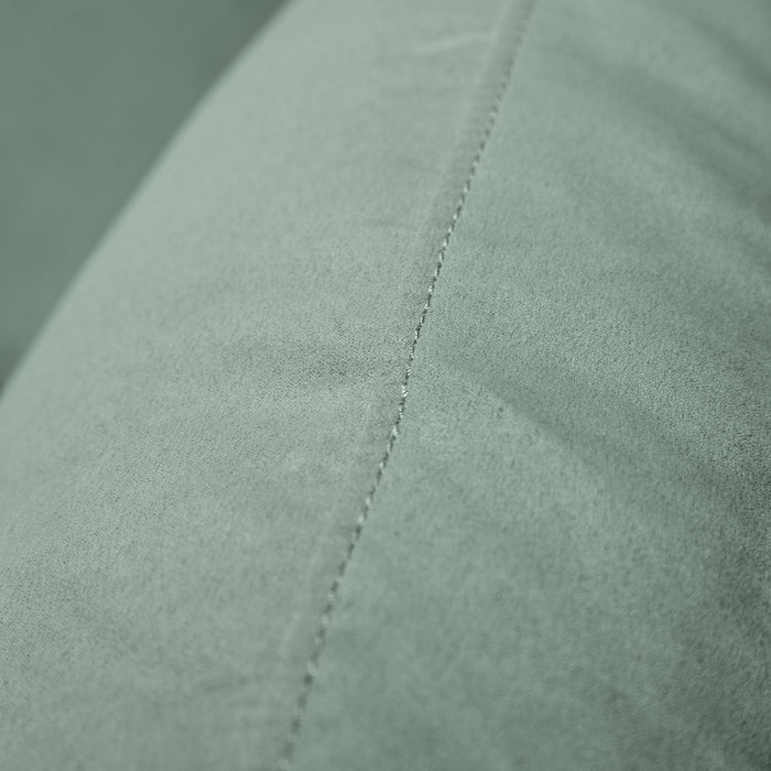 Causeuse Oakdale en microsuède - turquoise