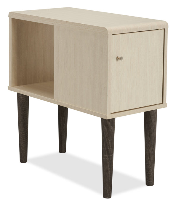 Table de fauteuil Torry de 11,5 po avec armoire - ivoire