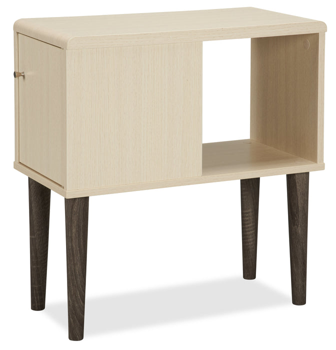 Table de fauteuil Torry de 11,5 po avec armoire - ivoire