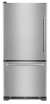 Réfrigérateur KitchenAid de 19 pi3 à charnières de porte à gauche - KRBL109ESS