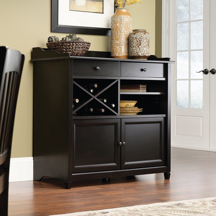 Armoire décorative Edge Water avec rangement pour le vin – noir Estate