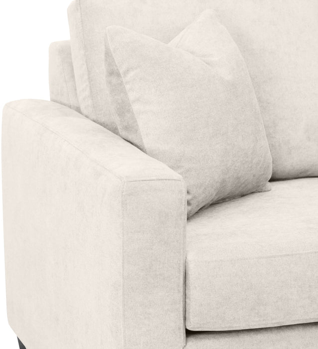 Sofa-lit double Becca en chenille –  argenté