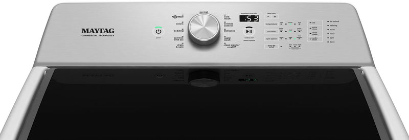 Laveuse à chargement par le haut de 5,4 pi3 et sécheuse électrique de 7,4 pi3 de Maytag – blanches