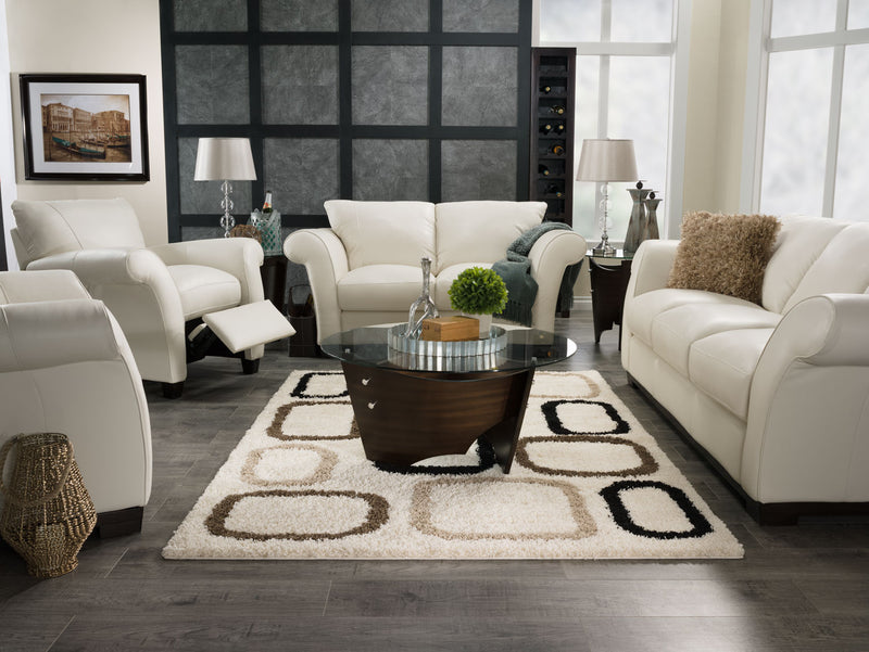Carpette à poil long géométrique - 5 pi x 8 pi