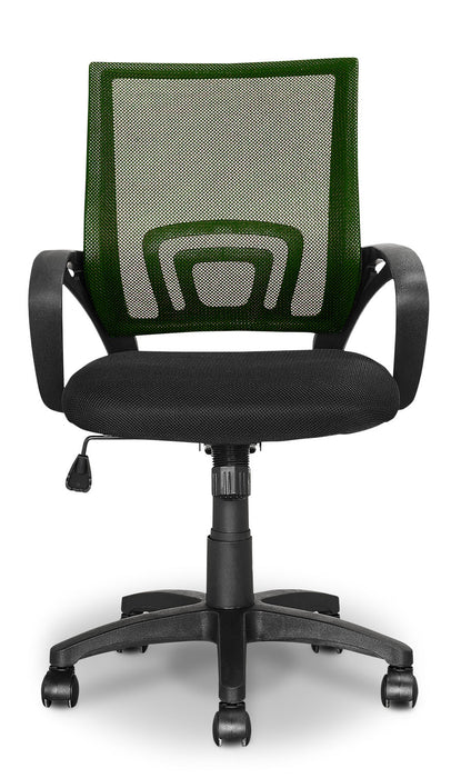 Chaise de bureau Loft en mailles - vert foncé