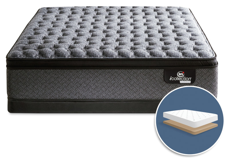 Ensemble matelas ferme à Euro-plateau à profil bas Senna iCollection de Serta pour lit double 