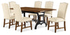Ensemble de salle à manger Alpine 7 pièces - beige