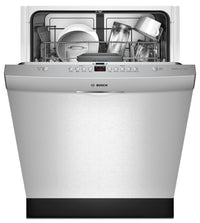 Lave-vaisselle encastré Bosch de série 300 avec poignée en retrait et troisième panier - SHS63VL5UC