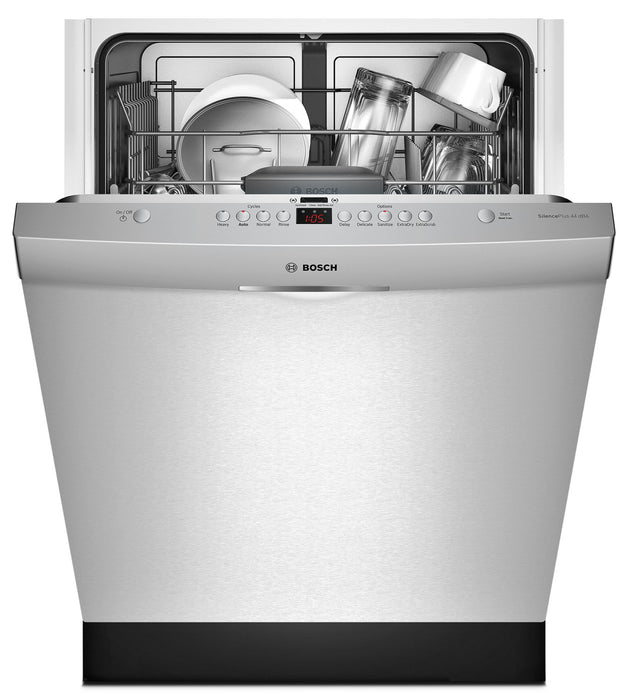 Lave-vaisselle encastré Bosch de série 300 avec poignée en retrait et troisième panier - SHS63VL5UC
