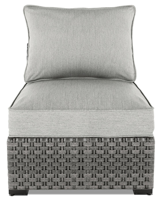 Fauteuil sans accoudoirs Salem pour la terrasse, ensemble de 2