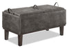 Pouf similicuir de rangement Boston