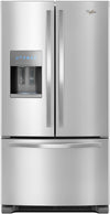 Réfrigérateur Whirlpool de 25 pi³ à portes françaises avec acier inoxydable – WRF555SDFZ