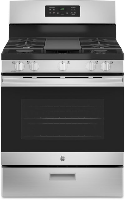 GE 5.0 Cu. Ft. Freestanding Steam-Clean Gas Range – JCGBS66SEKSS - Gas Range in Stainless Steel