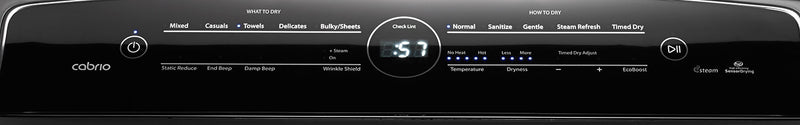 Sécheuse vapeur électrique de 8.8 pi3 Whirlpool CabrioMD  - YWED8500DC