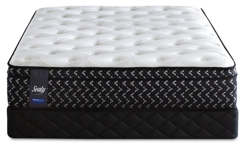 Ensemble matelas ferme à Euro-plateau Crimsan Posturepedic de Sealy pour lit double