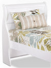 Tête de lit-bateau Diamond Dreams pour lit simple – blanc