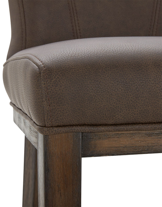 Tabouret bar Quinn, ensemble de 2 - brun