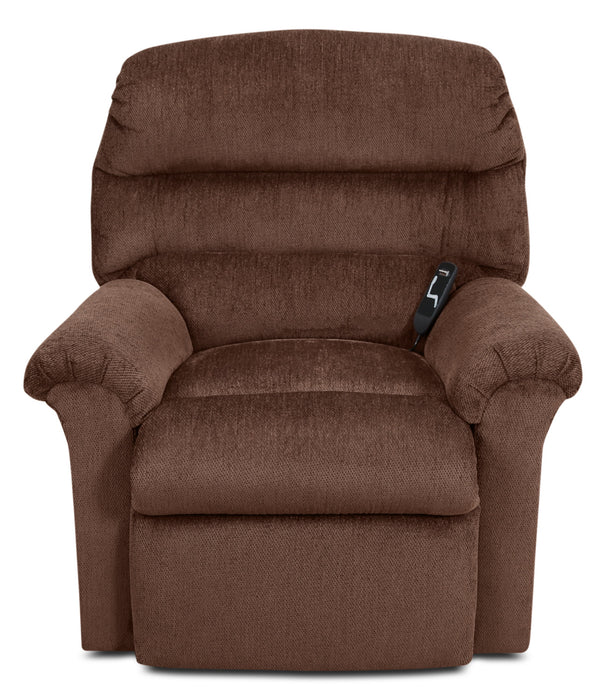 Fauteuil basculeur à inclinaison électrique 477 à 3 positions en chenille - noyer