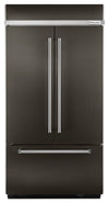 Réfrigérateur KitchenAid de 24,2 pi³ et de 42 po à congélateur inférieur - acier inoxydable noir avec fini PrintShieldMC - KBFN502EBS
